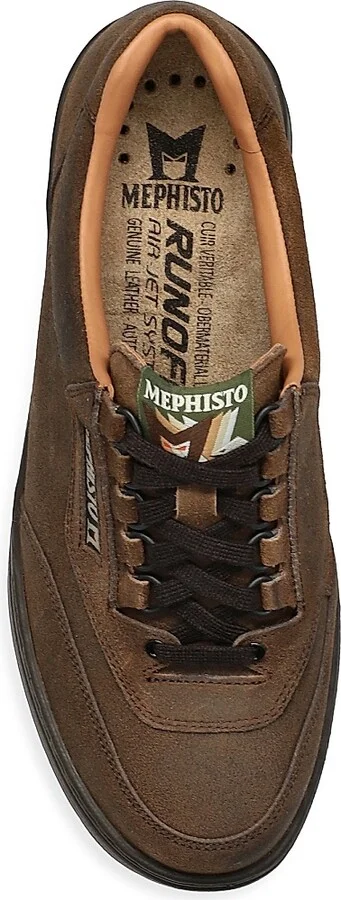 Men's Match Leather Tennis Sneakers - Black - Size 7 - Image 9