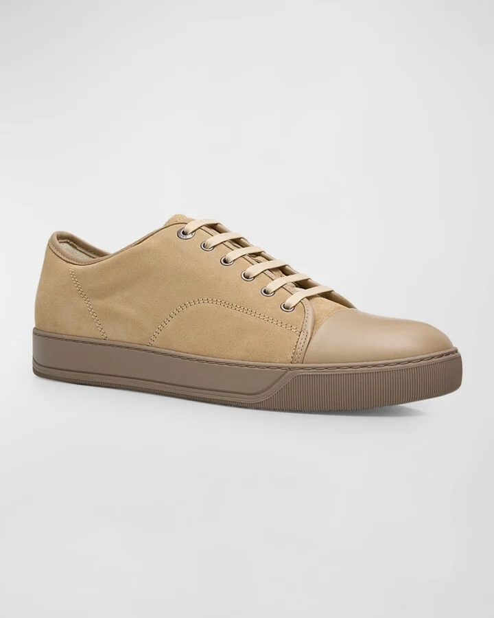 Men's Matte Cap-Toe Low-Top Sneakers - Image 6