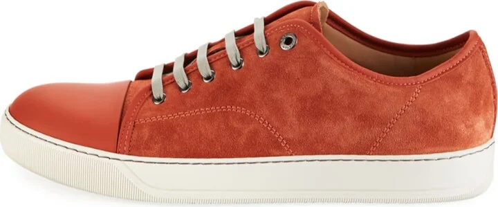 Men's Matte Cap-Toe Low-Top Sneakers - Image 7