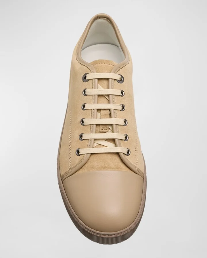 Men's Matte Cap-Toe Low-Top Sneakers - Image 8