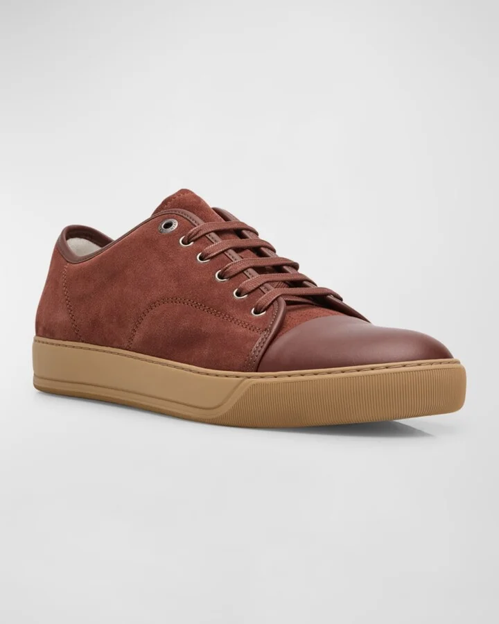 Men's Matte Cap-Toe Low-Top Sneakers - Image 10