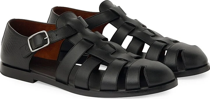 Men's Maxime Walk Leather Sandals - Black - Size 7.5 - Image 2