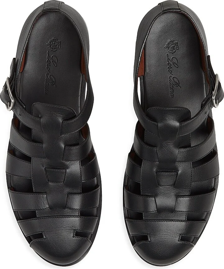 Men's Maxime Walk Leather Sandals - Black - Size 7.5 - Image 4