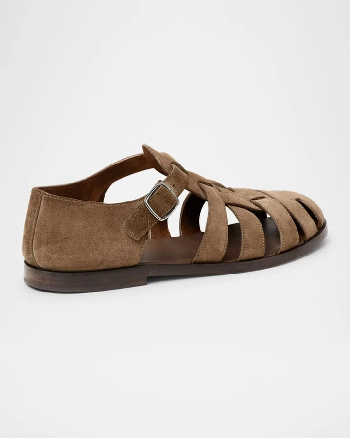 Men's Maxime Walk Suede Fisherman Sandals - Image 5