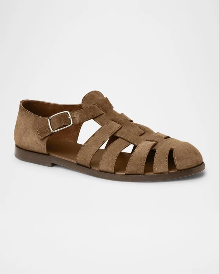 Men's Maxime Walk Suede Fisherman Sandals - Image 11