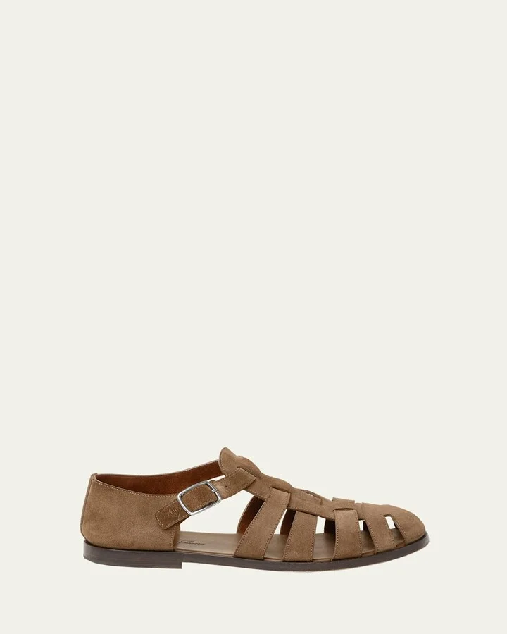 Men's Maxime Walk Suede Fisherman Sandals