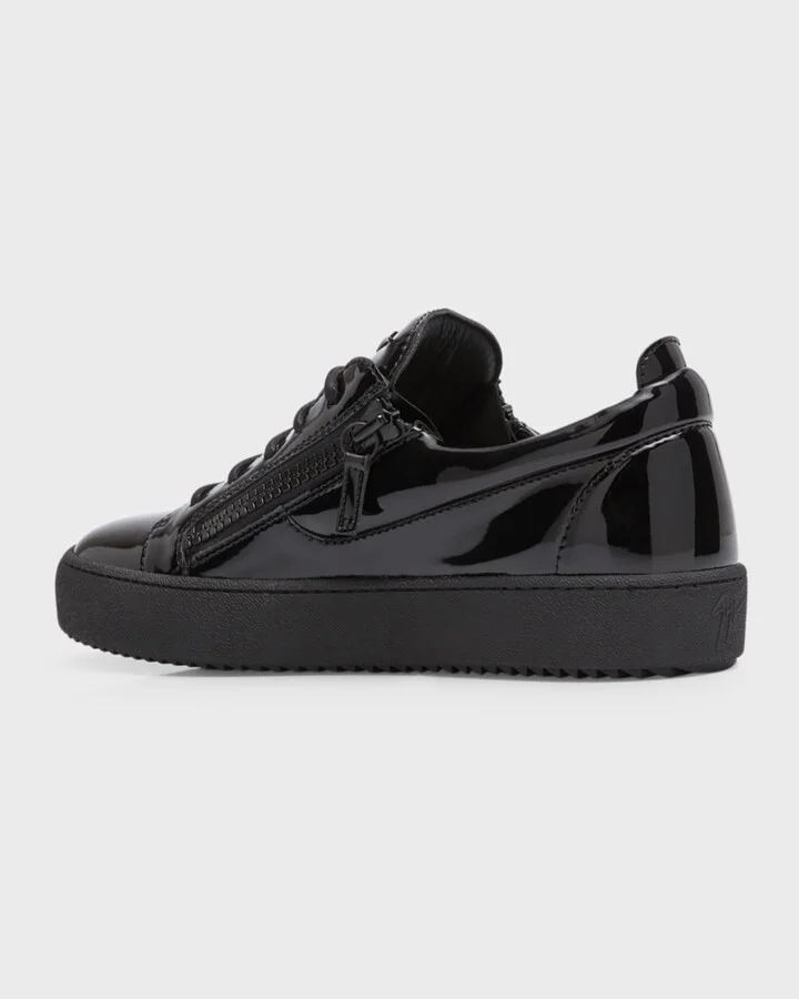 Men's Maylondon Patent Leather Low Top Sneakers - Image 4