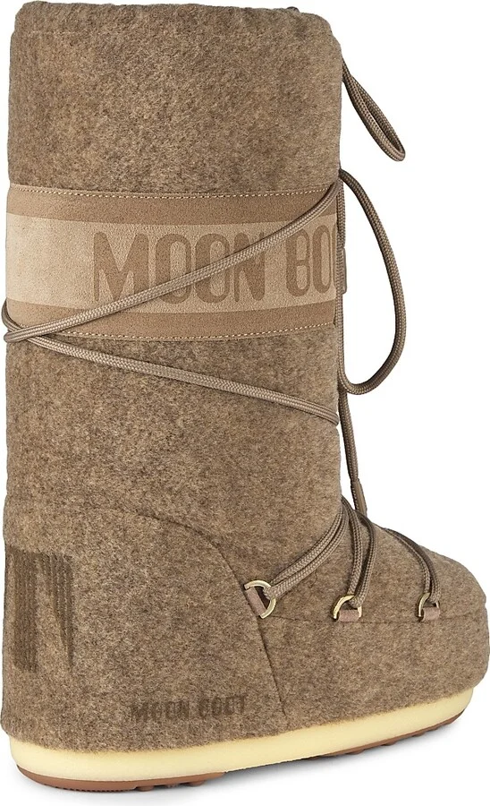 Men's MB Icon Felt Boots - Beige Melange - Size 3.5 - Image 3