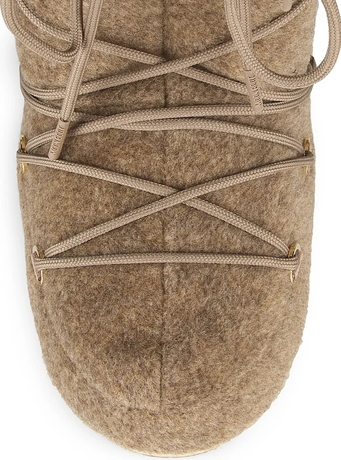 Men's MB Icon Felt Boots - Beige Melange - Size 3.5 - Image 4