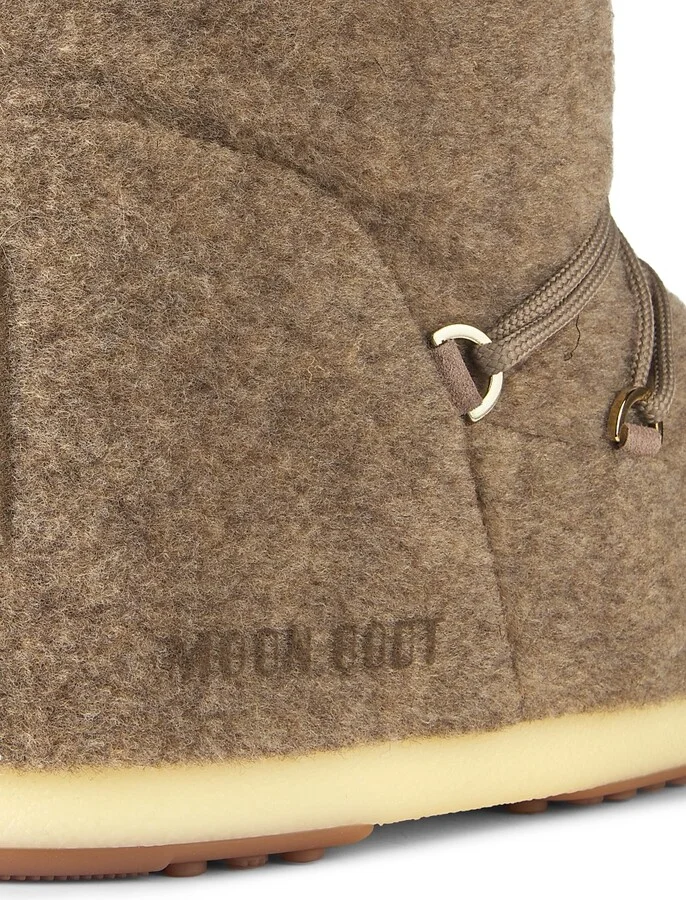 Men's MB Icon Felt Boots - Beige Melange - Size 3.5 - Image 5
