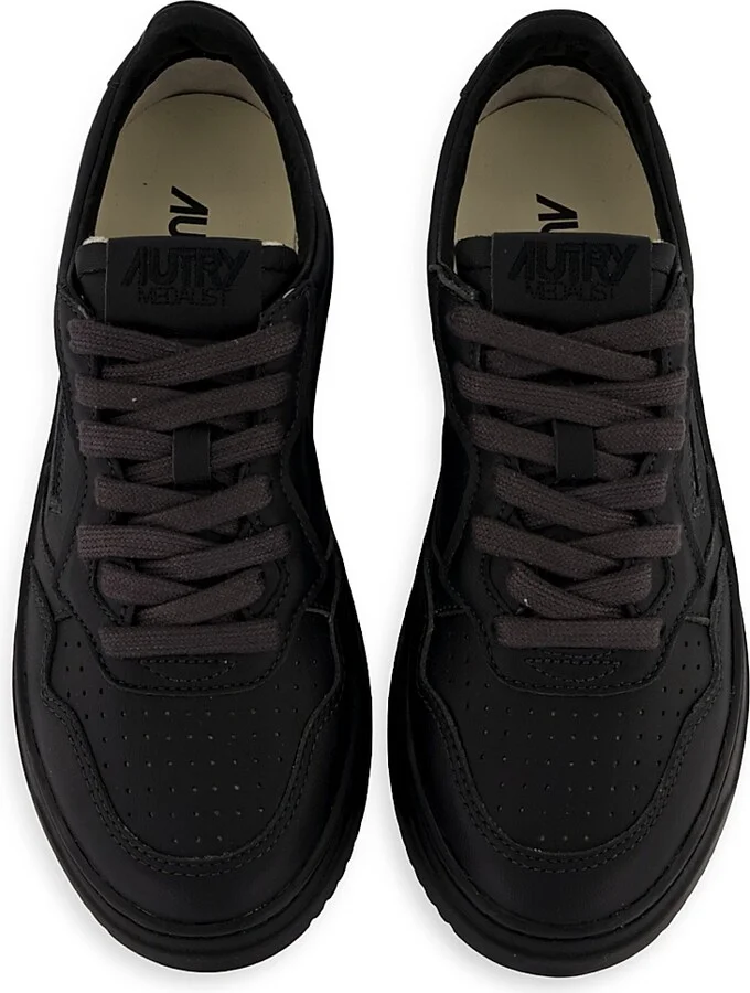Men's Medalist Leather Low-Top Sneakers - Meteorite - Size 6 - Image 4