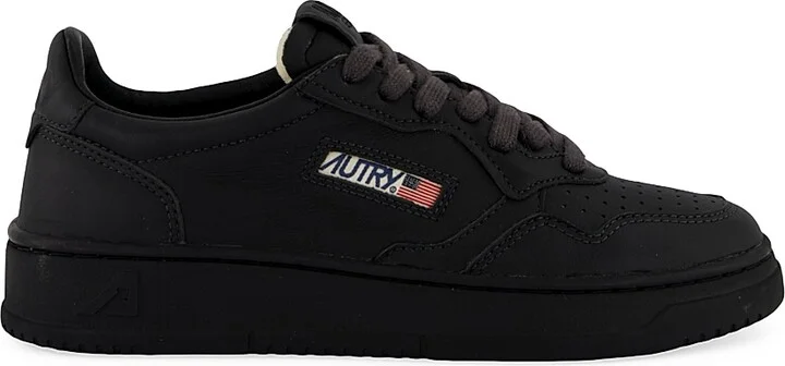 Men's Medalist Leather Low-Top Sneakers - Meteorite - Size 6