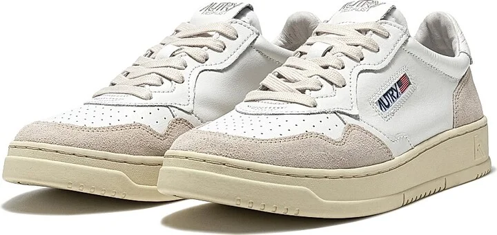 Men's Medalist Suede Low-Top Sneakers - White - Size 6 - Image 2
