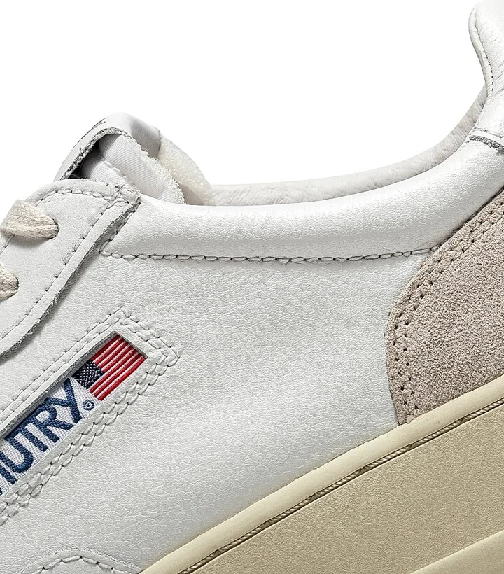 Men's Medalist Suede Low-Top Sneakers - White - Size 6 - Image 6