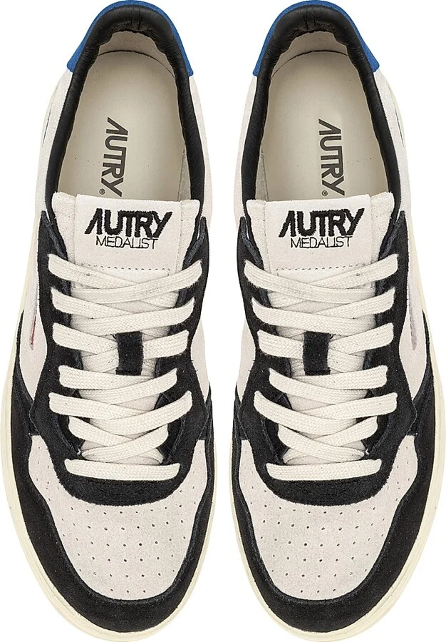 Men's Medalist Suede Low-Top Sneakers - White - Size 6 - Image 9