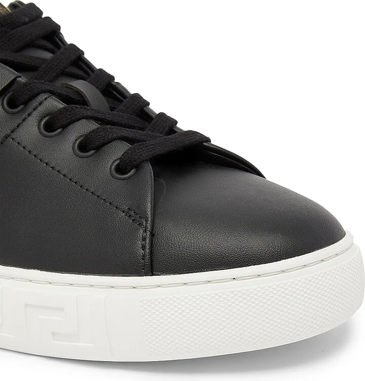 Men's Medusa Nylon Low-Top Sneakers - Black Gold - Size 7 - Image 5
