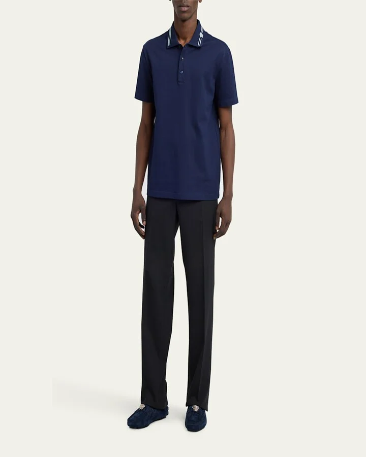 Men's Medusa-Ornament Suede Drivers - Image 5