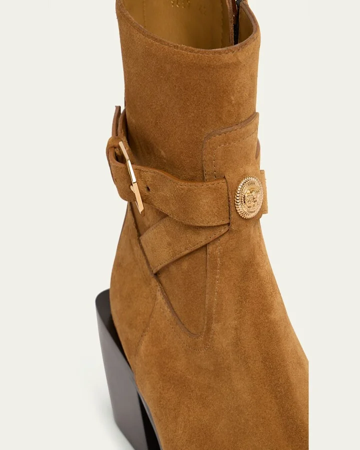 Men's Medusa Suede Booties - Image 5