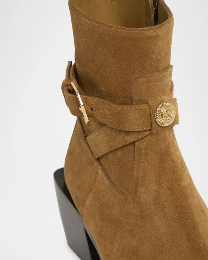 Men's Medusa Suede Booties - Image 3