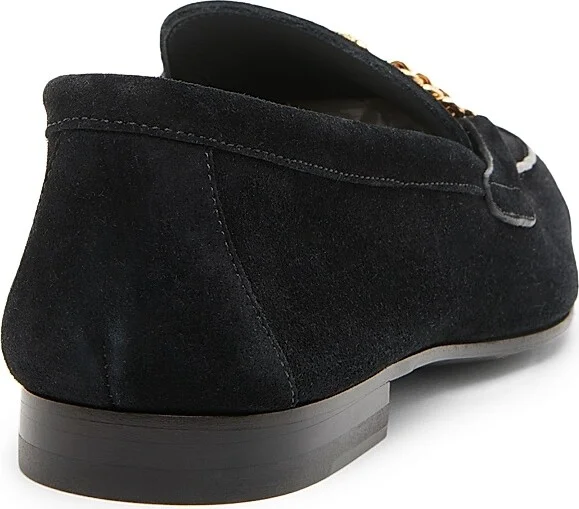 Men's Medusa Suede Sliiper Loafers - Black Gold - Size 7 - Image 3