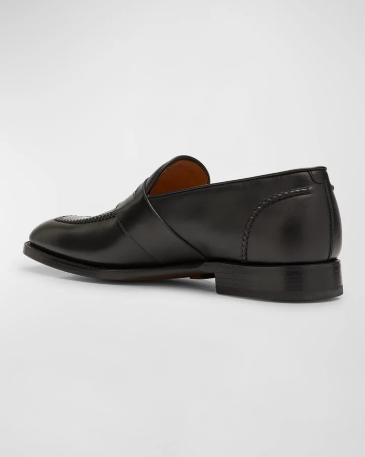 Men's Meegan Leather Penny Loafers - Image 2