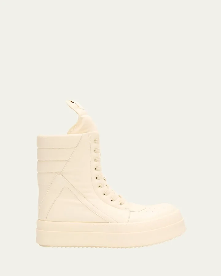Men's Mega Geobasket Leather High-Top Sneakers