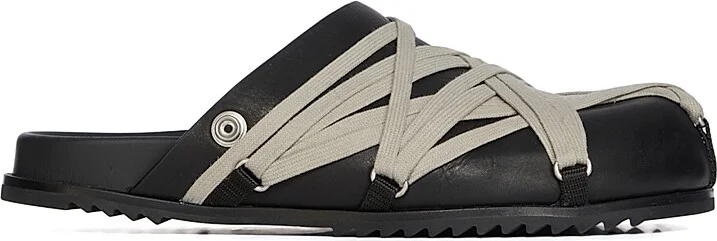 Men's Megalace Granola Leather Mules - Black - Size 11 - Image 3