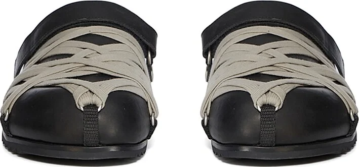 Men's Megalace Granola Leather Mules - Black - Size 11 - Image 6