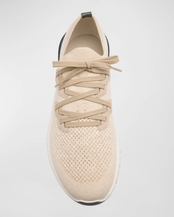 Men's Melange Knit Runner Sneakers - Image 2