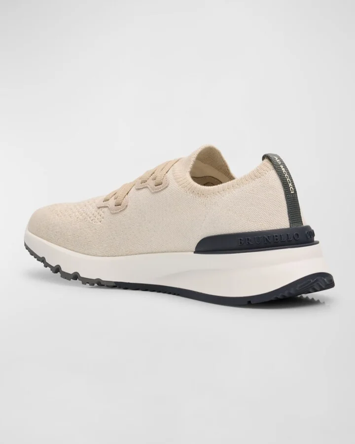 Men's Melange Knit Runner Sneakers - Image 5