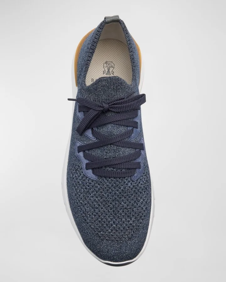 Men's Melange Knit Runner Sneakers - Image 9