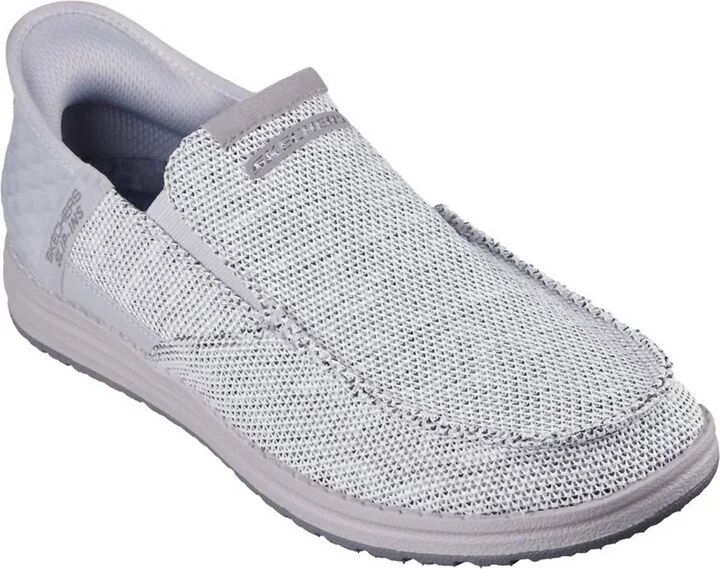 Men's Melson Medford Slip-Ins Shoes In Light Gray