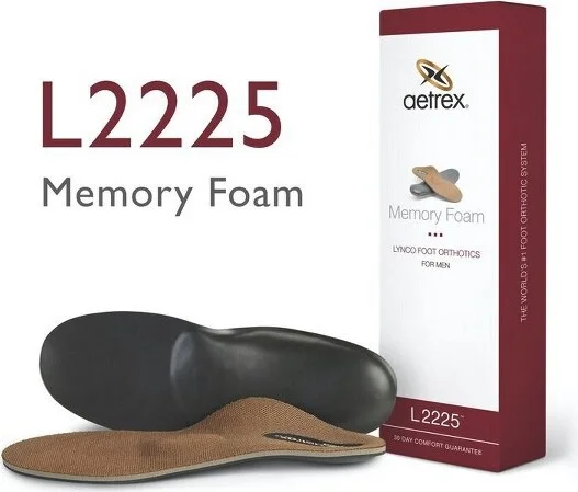 Men's Memory Foam Posted Orthotics W/ Metatarsal Support