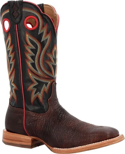 Men's Men's PRCA Collection Shrunken Bullhide Western Boot Size 9(Wide)
