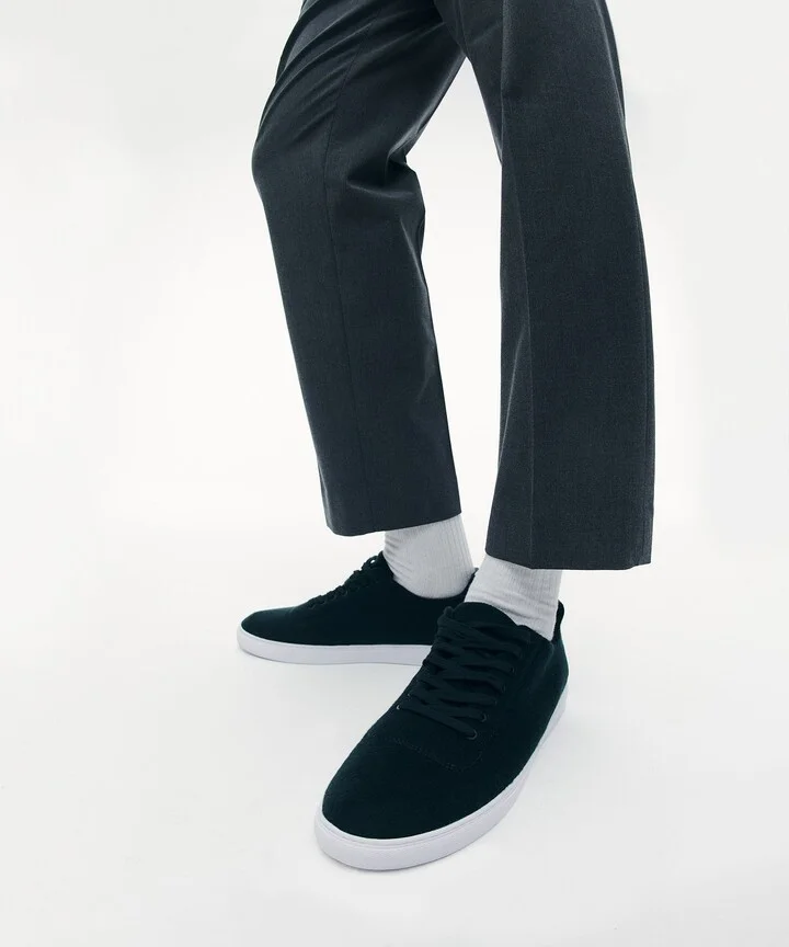 Men's Merino Cashmere Lace Up Sneakers - Image 6