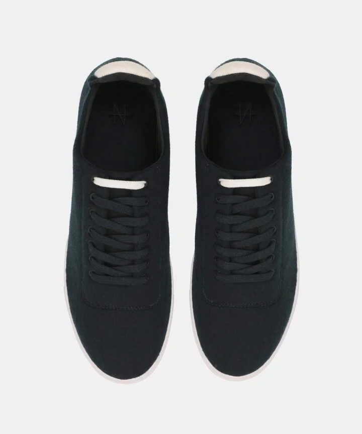 Men's Merino Cashmere Lace Up Sneakers - Image 8