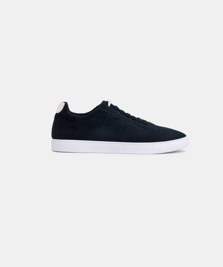 Men's Merino Cashmere Lace Up Sneakers - Image 9