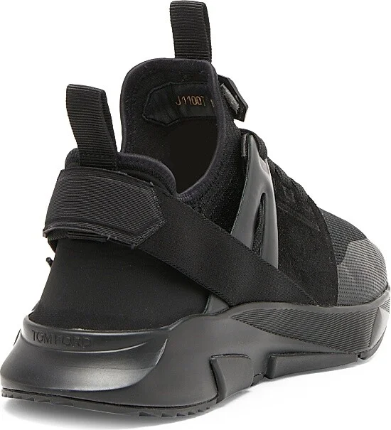 Men's Mesh Low-Top Sneakers - Black - Size 10 - Image 3