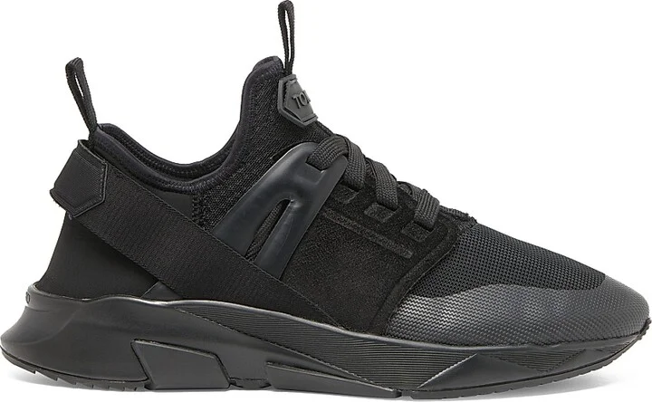 Men's Mesh Low-Top Sneakers - Black - Size 10