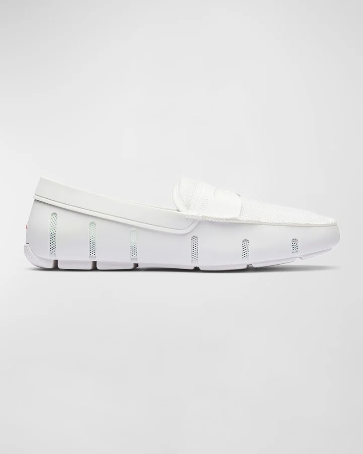 Men's Mesh-Rubber Penny Loafers