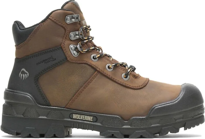 Men's Met-Guard Warrior Waterproof Work Boot In Brown