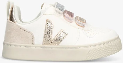 Mens Metal Comb Kids' V-10 Leather Low-Top Trainers Eur 24 / 7 Uk Kids