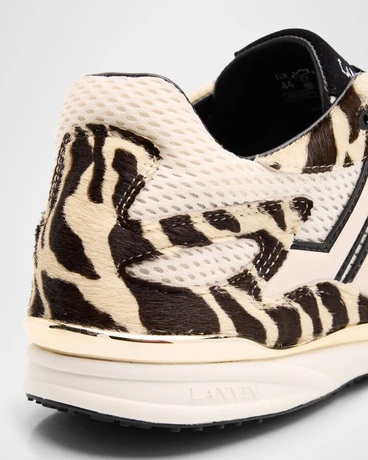 Men's Meteor Mesh Zebra Pony Runner Sneakers - Image 2
