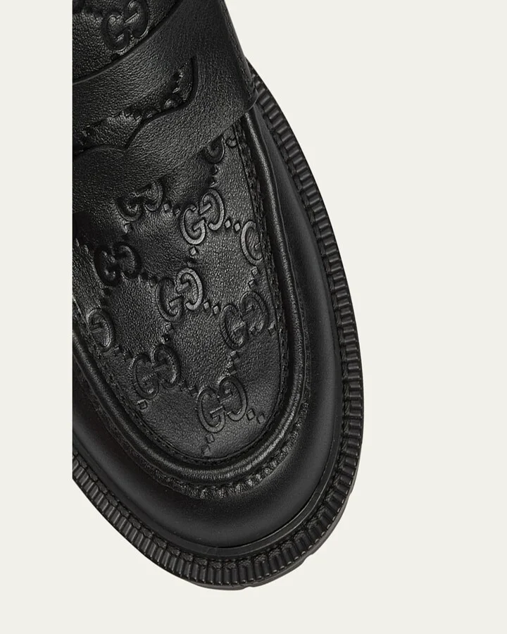 Men's Miart Guccissima Lug Sole Loafers - Image 2