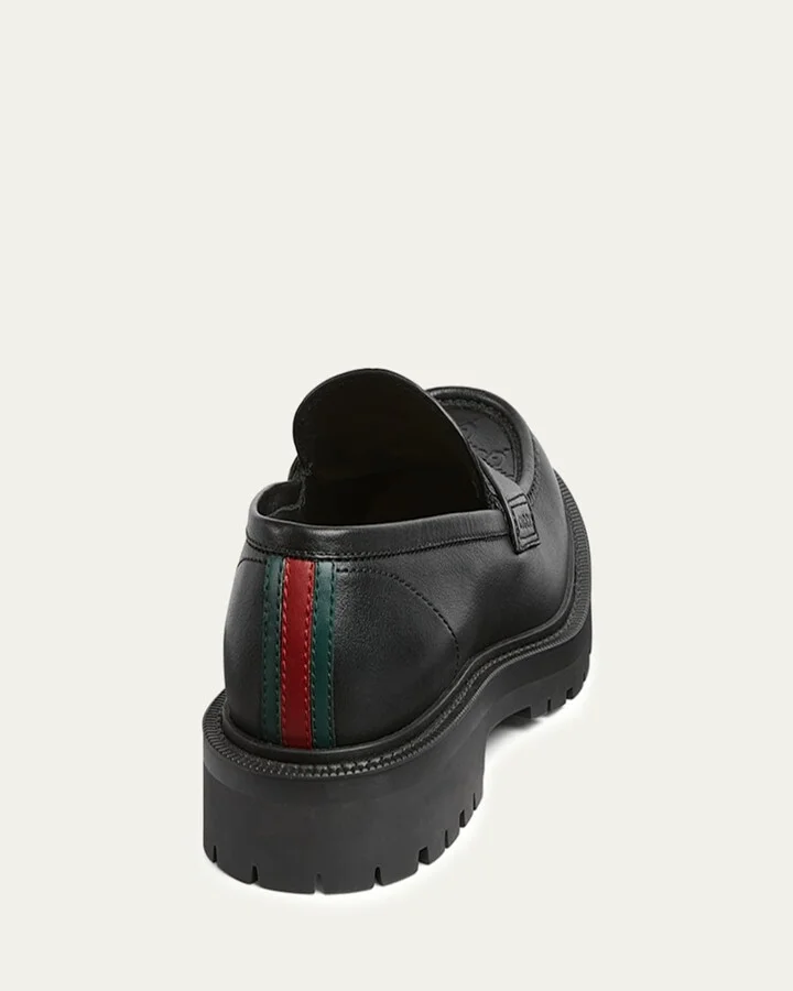 Men's Miart Guccissima Lug Sole Loafers - Image 4