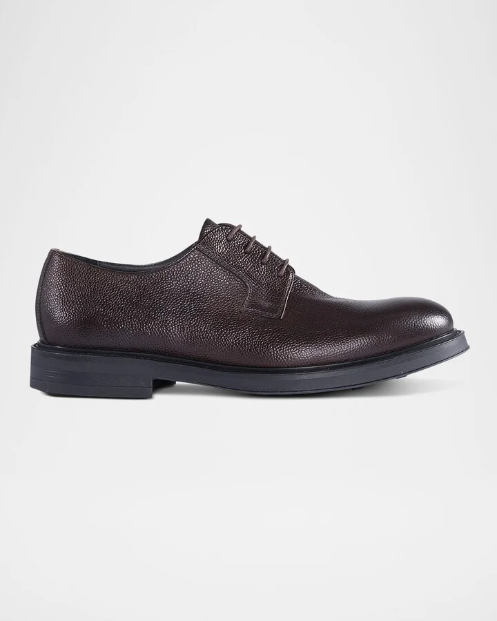 Men's Michael Pebbled Leather Derby Shoes
