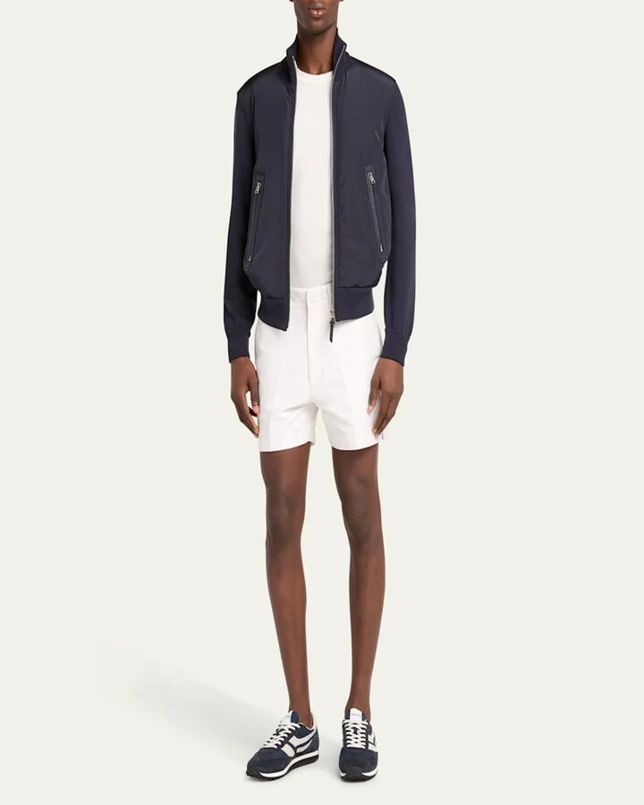 Men's Mick Tech Fabric and Suede Sneakers - Image 2