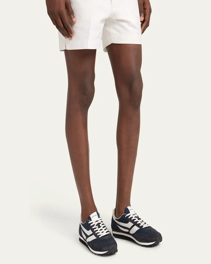 Men's Mick Tech Fabric and Suede Sneakers - Image 3