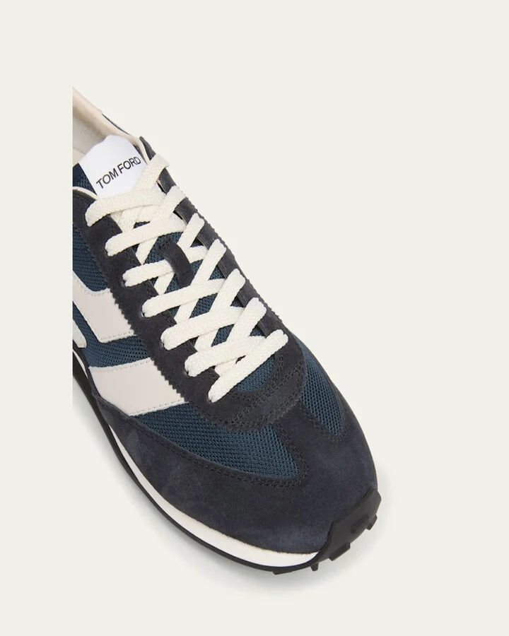 Men's Mick Tech Fabric and Suede Sneakers - Image 10