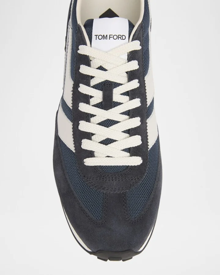 Men's Mick Tech Fabric and Suede Sneakers - Image 2